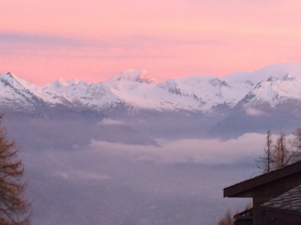 le massif du Beaufortin et le Mont Blanc